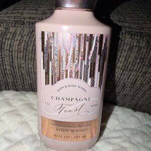 Bath & Body Works Champagne Toast Body Wash - Light Pink with Rose Gold Accents